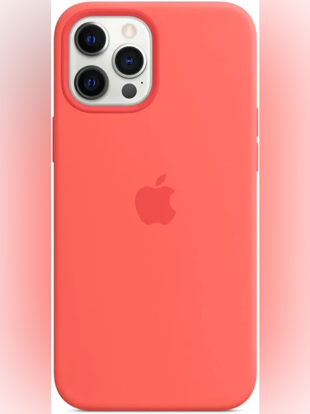 Apple iPhone 12 Silicone with MagSafe in Pink Citrus